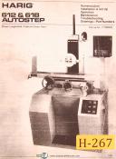 Harig-Harig 612 & 618, Automatic Surface Grinder, Operations Maint & Parts Manual 1995-612-618-02